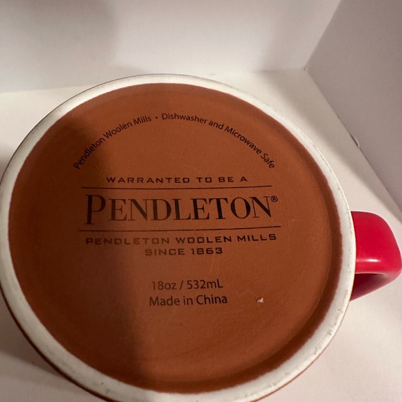 Pendleton National Parks Rainier Collection Striped  Red Mug - Picture 3 of 3